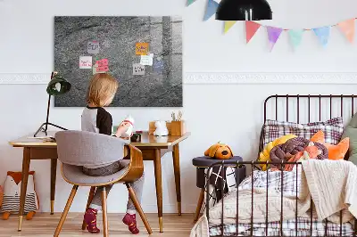 Magnetic dry erase board volcanic rock finish