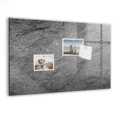 Magnetic dry erase board volcanic rock finish