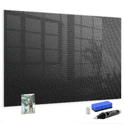 Magnetic dry erase board dark abstraction design