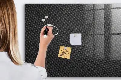 Magnetic dry erase board dark abstraction design