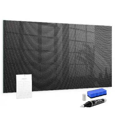 Magnetic dry erase board dark abstraction design