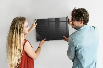 Magnetic dry erase board dark abstraction design
