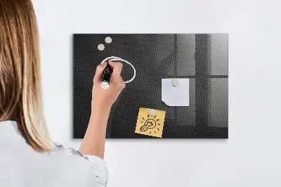 Magnetic dry erase board dark abstraction design