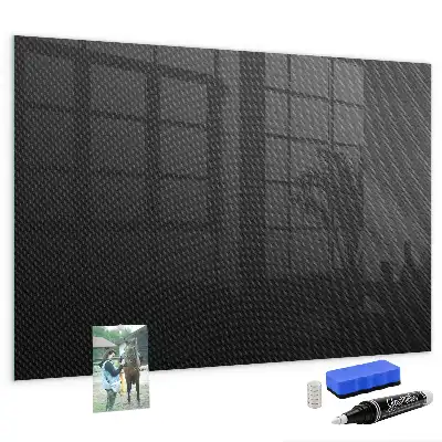 Magnetic dry erase board dark abstraction design