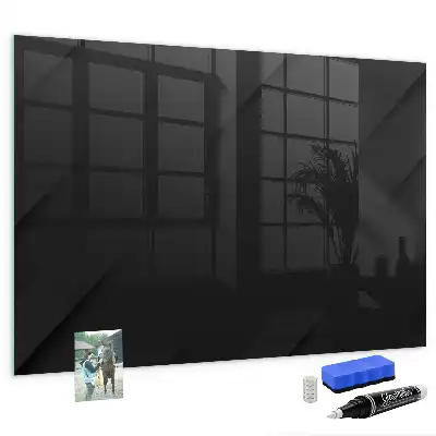 Magnetic dry erase board with a dark wall pattern