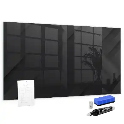 Magnetic dry erase board with a dark wall pattern