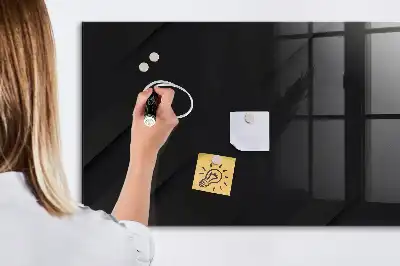 Magnetic dry erase board with a dark wall pattern