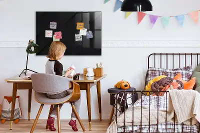Magnetic dry erase board with a dark wall pattern