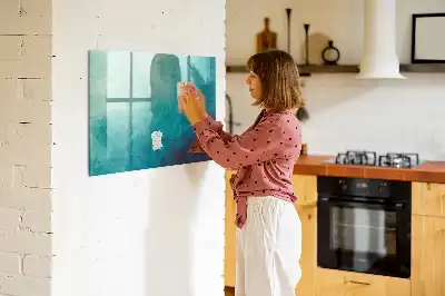 Magnetic dry erase board depth abstraction design