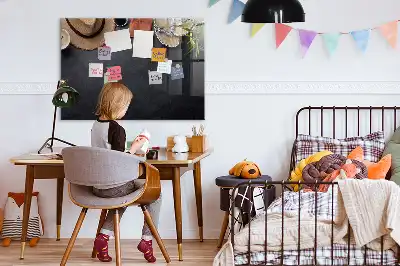 Magnetic dry erase board vacation design