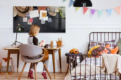 Magnetic dry erase board vacation design
