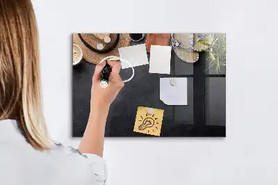 Magnetic dry erase board vacation design