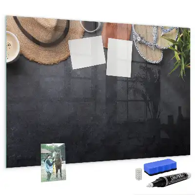 Magnetic dry erase board vacation design