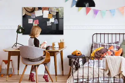 Magnetic dry erase board vacation design