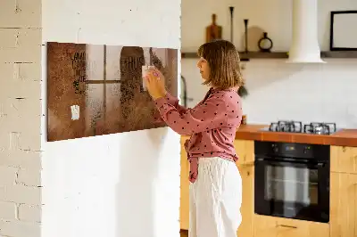 Magnetic dry erase board with world map country names