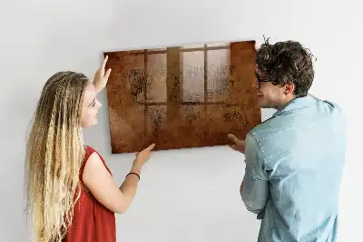 Magnetic dry erase board with world map country names