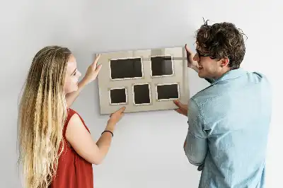 Magnetic dry erase board with a retro frame finish