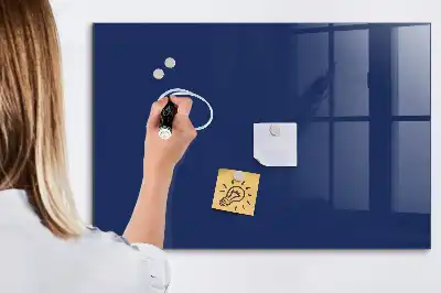 Magnetic dry erase board blue
