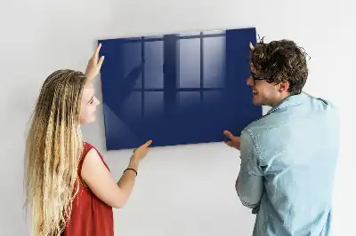 Magnetic dry erase board blue