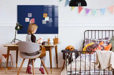 Magnetic dry erase board blue