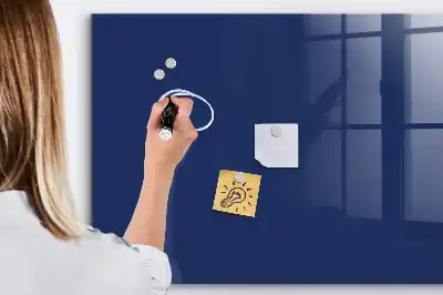 Magnetic dry erase board blue