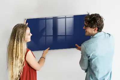 Magnetic dry erase board blue