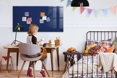 Magnetic dry erase board blue