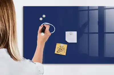 Magnetic dry erase board blue