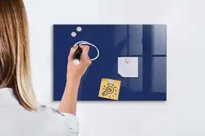 Magnetic dry erase board blue