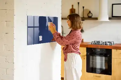 Magnetic dry erase board blue