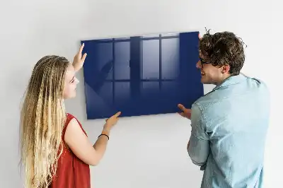 Magnetic dry erase board blue