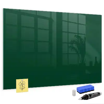 Magnetic dry erase board bottle green