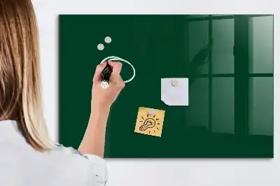Magnetic dry erase board bottle green