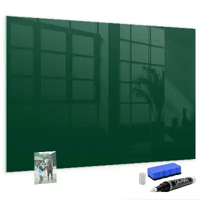 Magnetic dry erase board bottle green