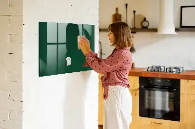 Magnetic dry erase board bottle green