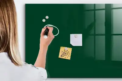 Magnetic dry erase board bottle green