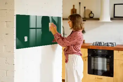 Magnetic dry erase board bottle green