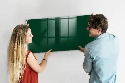 Magnetic dry erase board bottle green