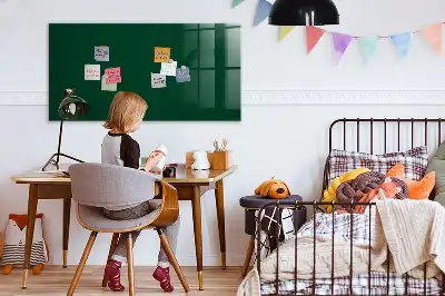 Magnetic dry erase board bottle green