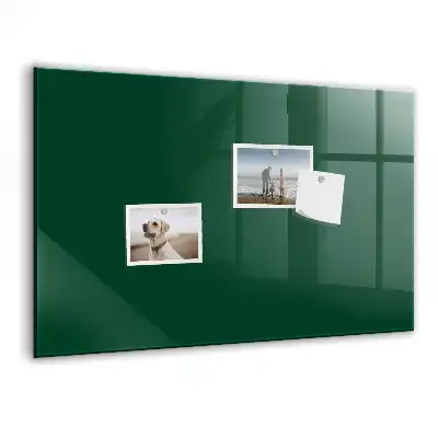 Magnetic dry erase board bottle green