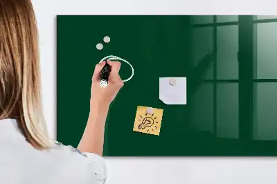 Magnetic dry erase board bottle green