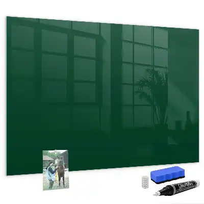 Magnetic dry erase board bottle green