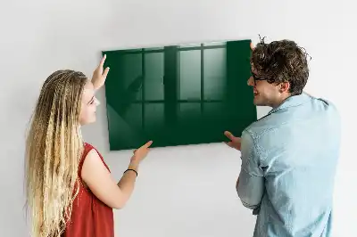 Magnetic dry erase board bottle green