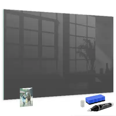 Magnetic dry erase board grey