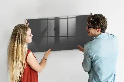 Magnetic dry erase board grey