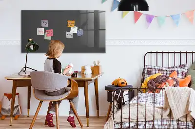 Magnetic dry erase board grey