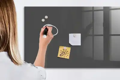 Magnetic dry erase board grey