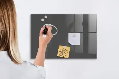 Magnetic dry erase board grey