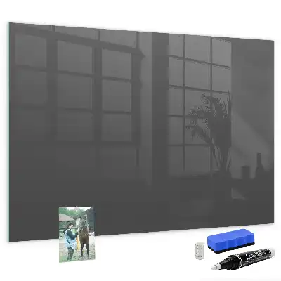 Magnetic dry erase board grey
