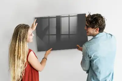 Magnetic dry erase board grey